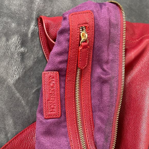Jack French, London, designer handbag, red leather, large excellent! - Picture 7 of 16